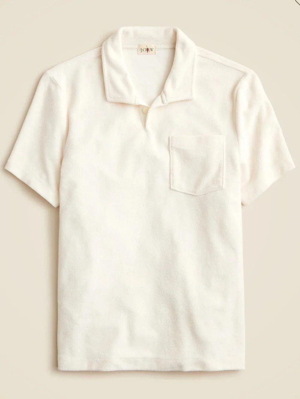 J. Crew Slub Cotton Pocket Polo